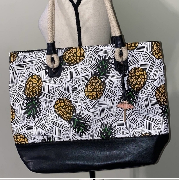 Nine West Pineapple purse rope handles - Picture 1 of 6